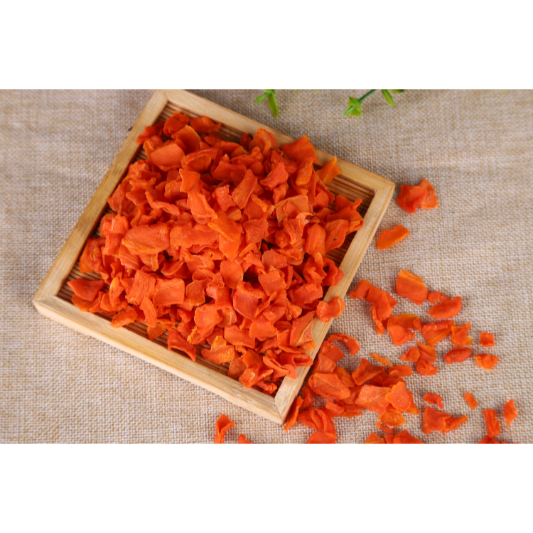Food grade dehydrated carrot flakes for soups, seasonings and food processing