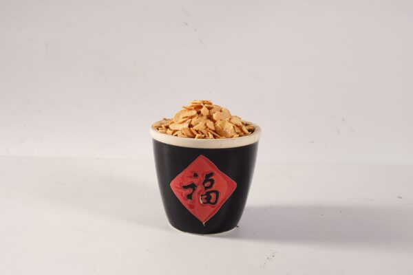 fried garlic chip slice thickness and breakage sample for food manufacturers