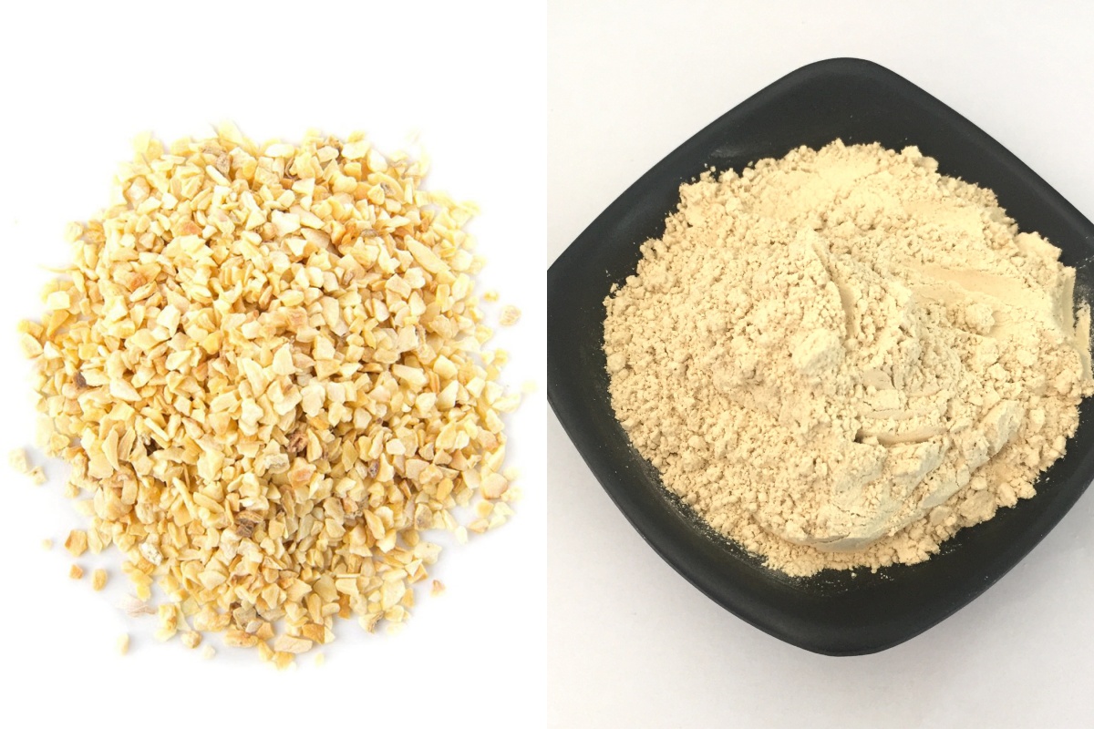 garlic granules vs garlic powder texture comparison