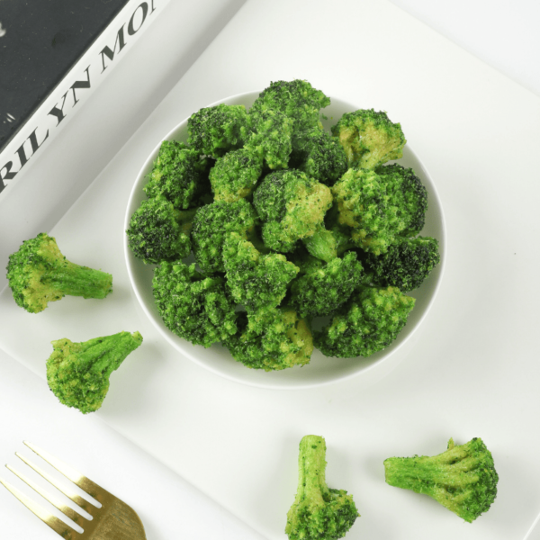 vacuum fried broccoli sample texture crunch and broken piece evaluation
