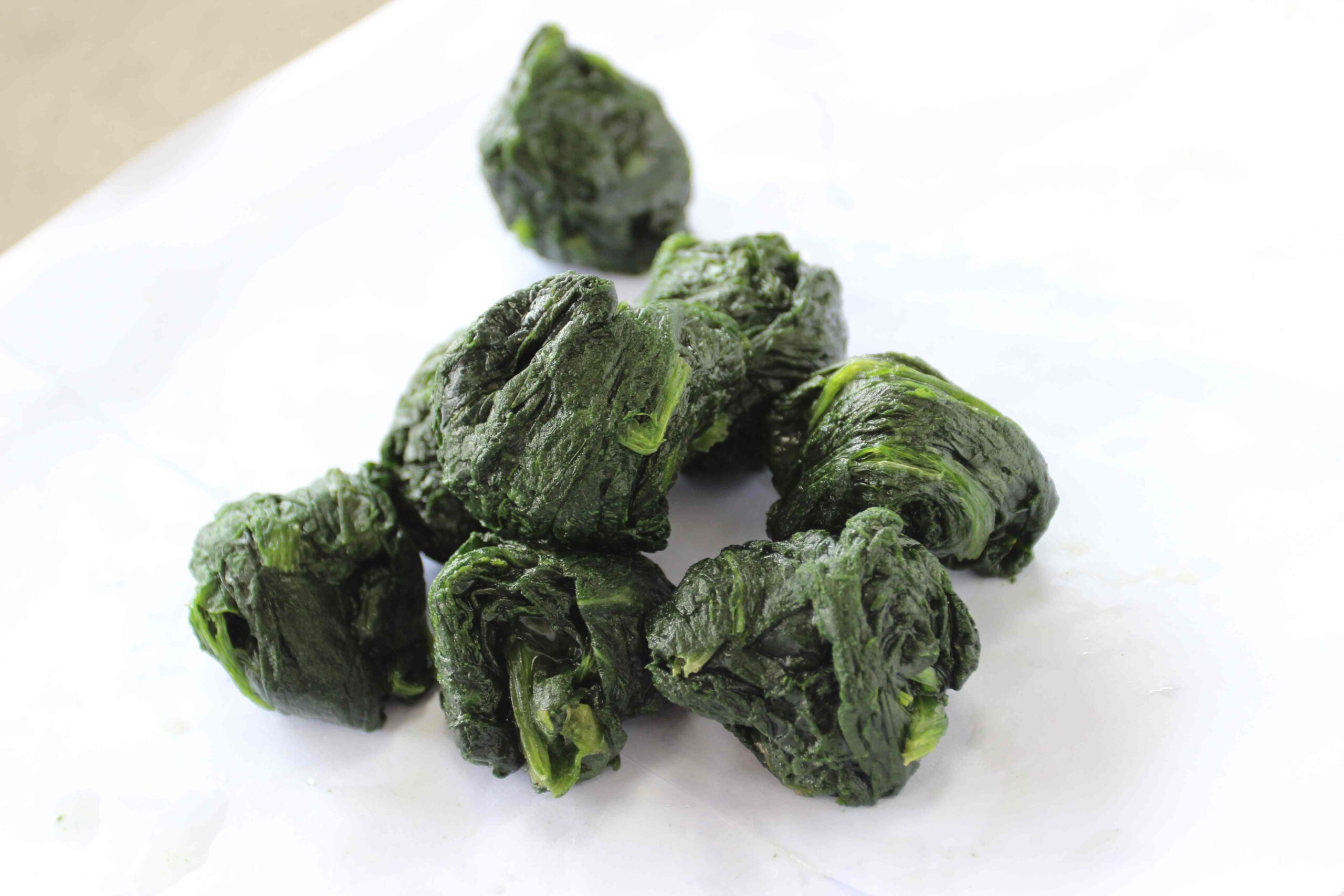 freeze-dried spinach blocks for food manufacturer sample testing